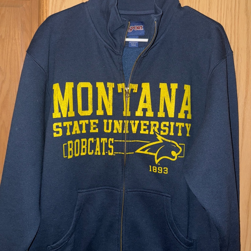 Jansport Navy and Yellow Montana State University Jacket